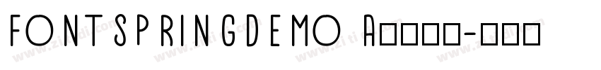 FONTSPRINGDEMO Artic字体转换